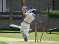 Robert out bowled