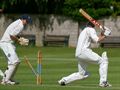 P.Rees of Stirling County out bowled